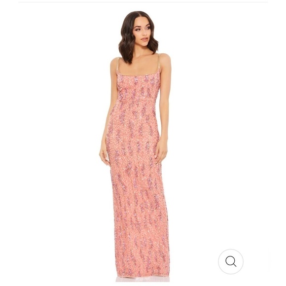 Mac Duggal SLEEVELESS EMBELLISHED SEQUIN SLIP GOWN size 6 NEW $398 sold out - Picture 1 of 15
